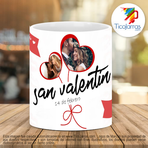 Tazas Personalizadas San Valentín 14 de Febrero