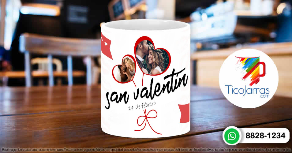 Tazas Personalizadas en Costa Rica San Valentín 14 de Febrero