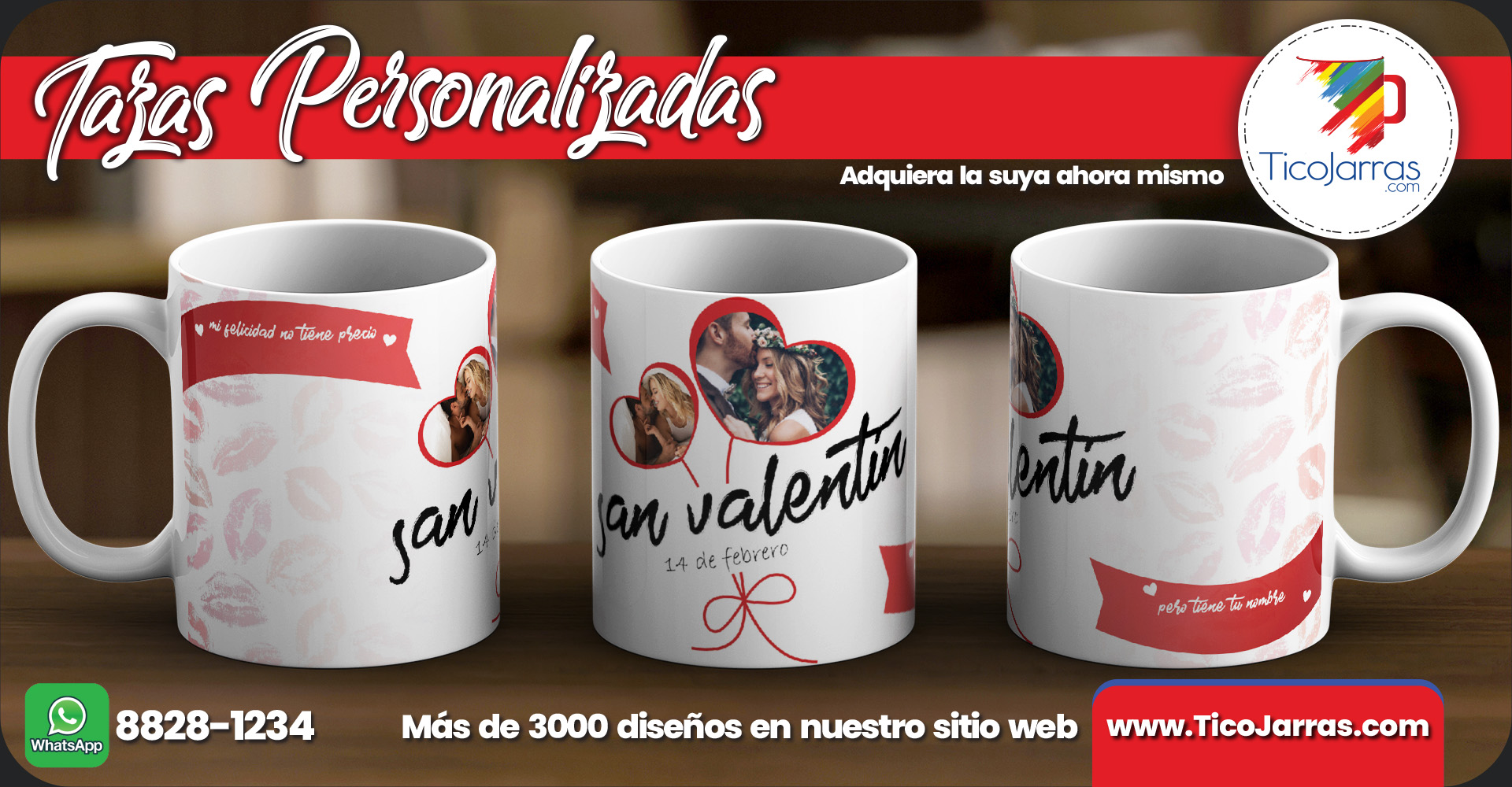 Tazas Personalizadas San Valentín 14 de Febrero