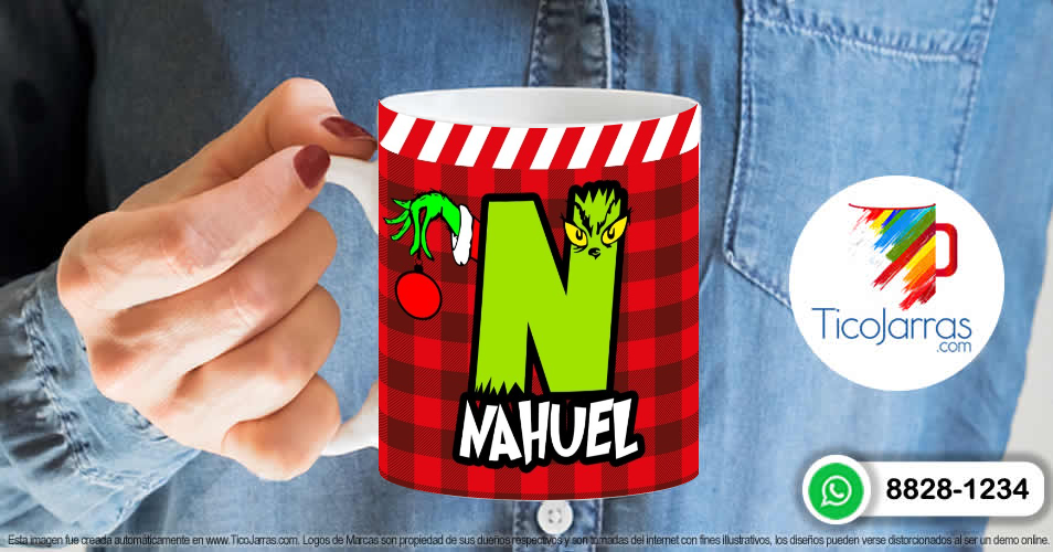 Grinch con Nombre con N - TicoJarras