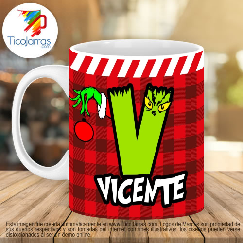 Grinch para nombre con V