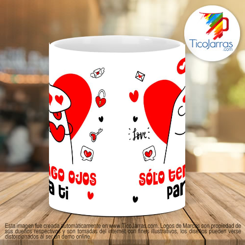 Tazas Personalizadas Flork - Solo tengo ojos para tí