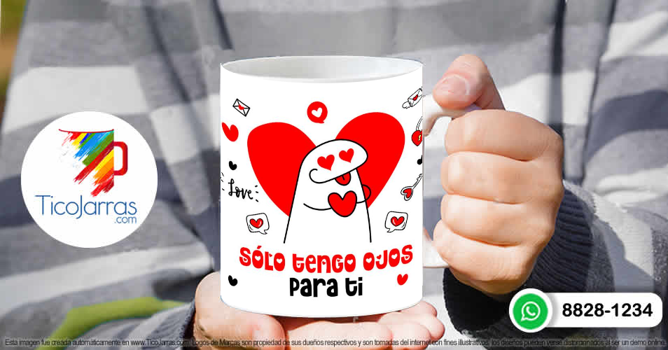 Tazas Personalizadas en Costa Rica Flork - Solo tengo ojos para tí