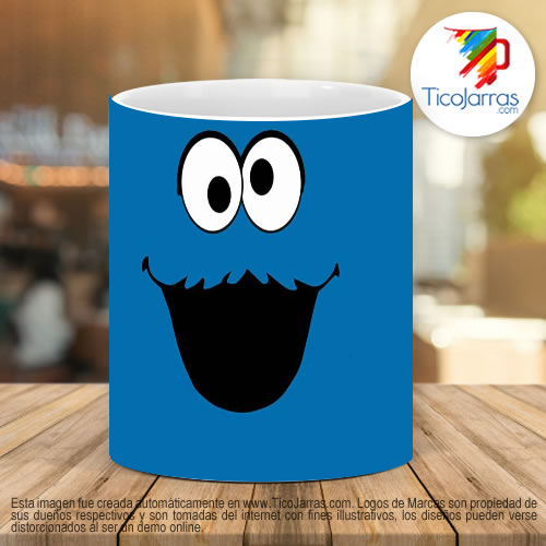 Tazas Personalizadas Cookie Monster