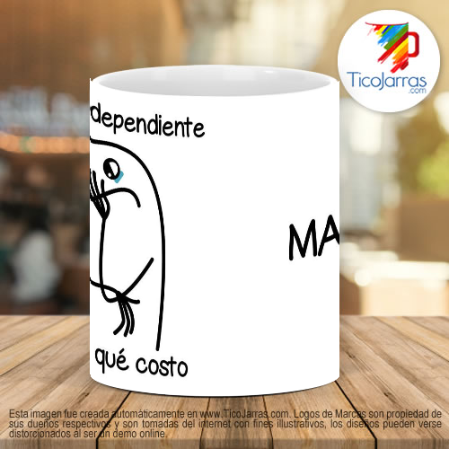 Tazas Personalizadas Flork - Adulto Independiente Pero a qué costo