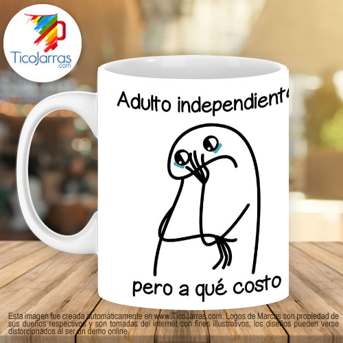 Jarras Personalizadas Flork - Adulto Independiente Pero a qué costo