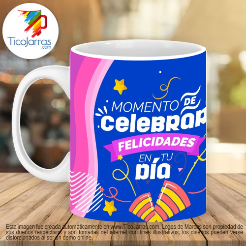 Jarras Personalizadas Momento de Celebrar Cumpleaños, con foto