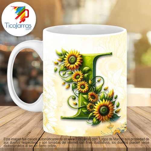 Mamá Feliz Día, Tazas con Nombre incial I