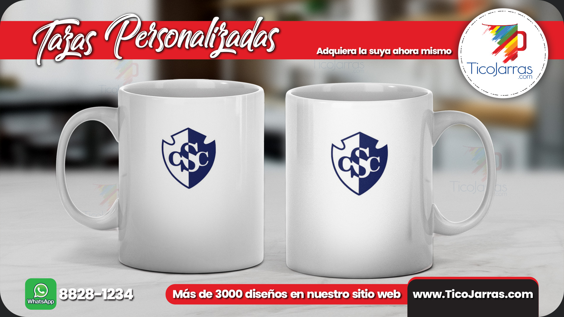 Tazas Personalizadas Taza del Cartaginés, escudo pequeño