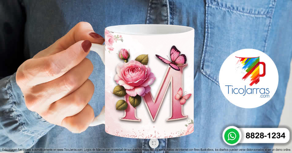Artículos Personalizados Te amo Mamá, Feliz Día Letra M