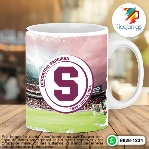 Taza de Saprissa con estadio